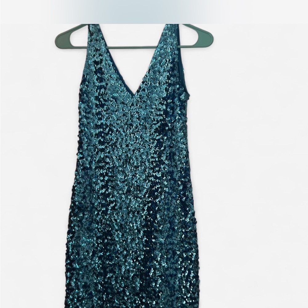 Sequin V-Neck Dress